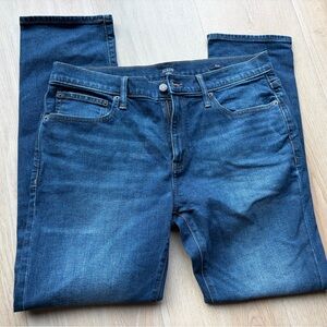 J. Crew Men's Dark Blue Straight Jeans